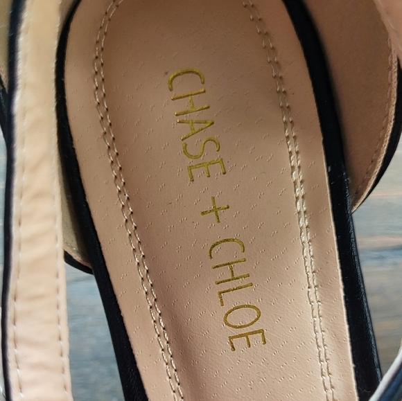 Chase + Chloe Black Kimmy Heeled Faux Leather Heel - Picture 9 of 11